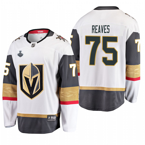 Men's Adidas Vegas Golden Knights Ryan Reaves Stanley Cup Final 2018 Breakaway White Road NHL Jersey