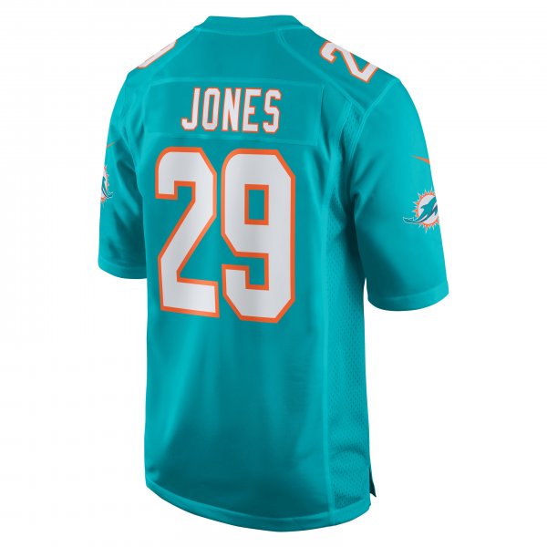 Men's Miami Dolphins Brandon Jones Nike Aqua Team Game Jersey