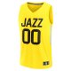 Youth Utah Jazz Fanatics Yellow Fast Break Replica Custom Jersey - Icon Edition