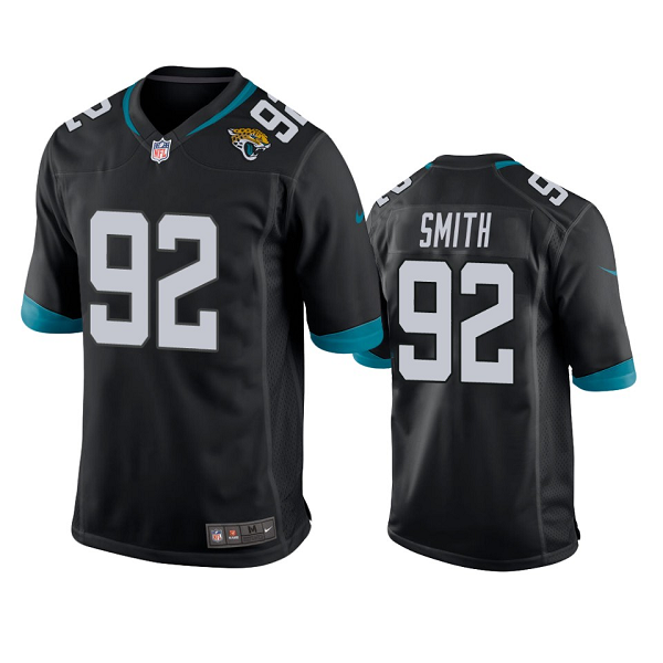 Youth Jacksonville Jaguars #92 Jordan Smith Black Game NFL Jersey