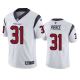 Men's Houston Texans #31 Dameon Pierce White Vapor Limited NFL Jersey