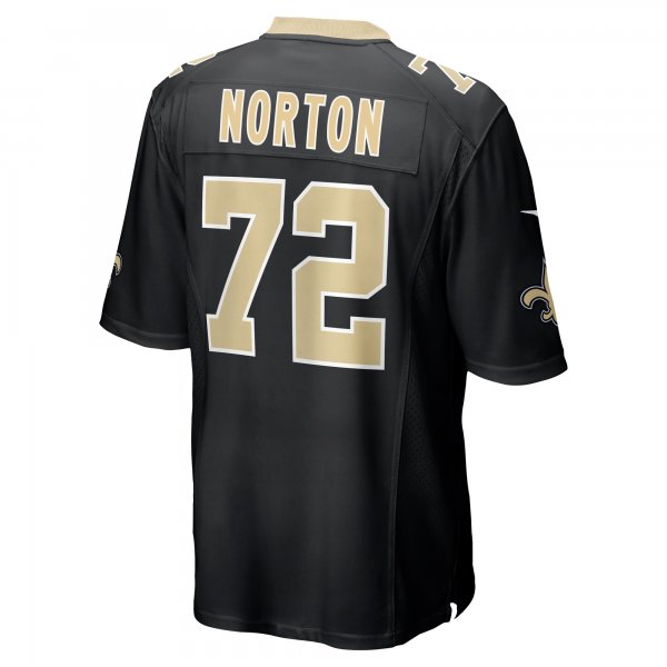 Men's New Orleans Saints Storm Norton Nike Black Game Jersey