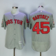 Boston Red Sox #45 Pedro Martinez Grey Flexbase Collection Stitched MLB Jersey