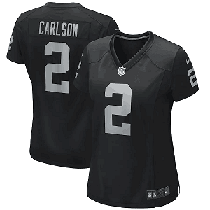 Women's Las Vegas Raiders #2 Daniel Carlson Nike Black Player Game Jersey