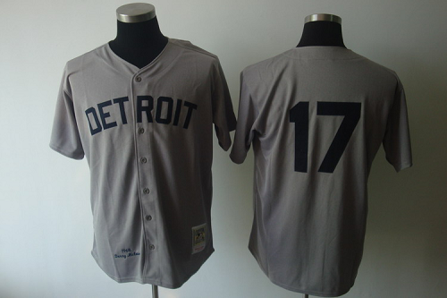 Mitchell And Ness 1968 Detroit Tigers #17 Denny McLain Grey Stitched MLB Jersey