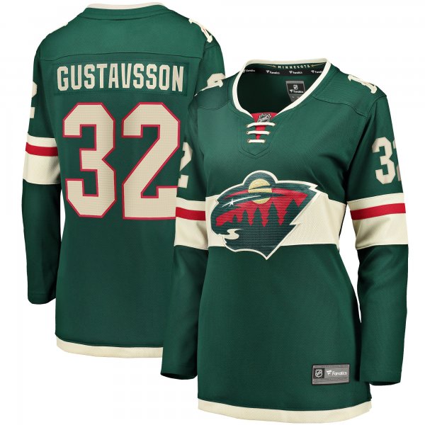 Women's Minnesota Wild Filip Gustavsson Fanatics Green Home Breakaway Player Jersey