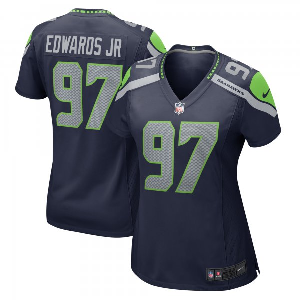 Women's Seattle Seahawks Mario Edwards Jr. Nike College Navy  Game Jersey