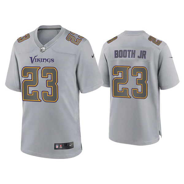 Men's Minnesota Vikings Andrew Booth Jr. Gray Atmosphere Fashion Game Jersey