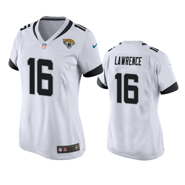 Women's Jacksonville Jaguars Trevor Lawrence #16 White Limited Jersey