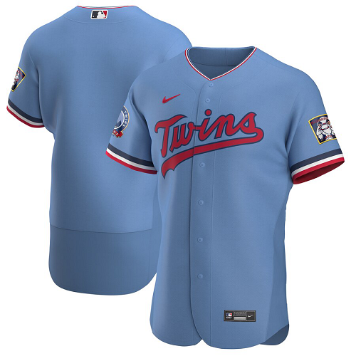 Men's Minnesota Twins Nike Blank Light Blue Alternate 2020 Team Jersey