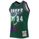 Men's Milwaukee Bucks Ray Allen Mitchell & Ness Green 1996/97 Hardwood Classics NBA 75th Anniversary Diamond Swingman Jersey