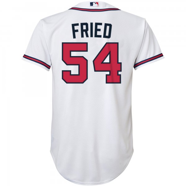 Youth Atlanta Braves Max Fried Nike White Alternate Replica Player Jersey