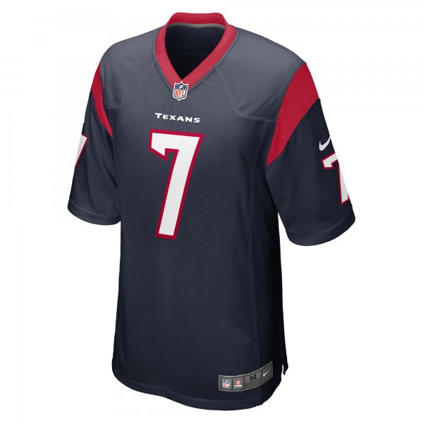 Men's Houston Texans C.J. Stroud Nike Navy 2023 NFL Draft First Round Pick Game Jersey