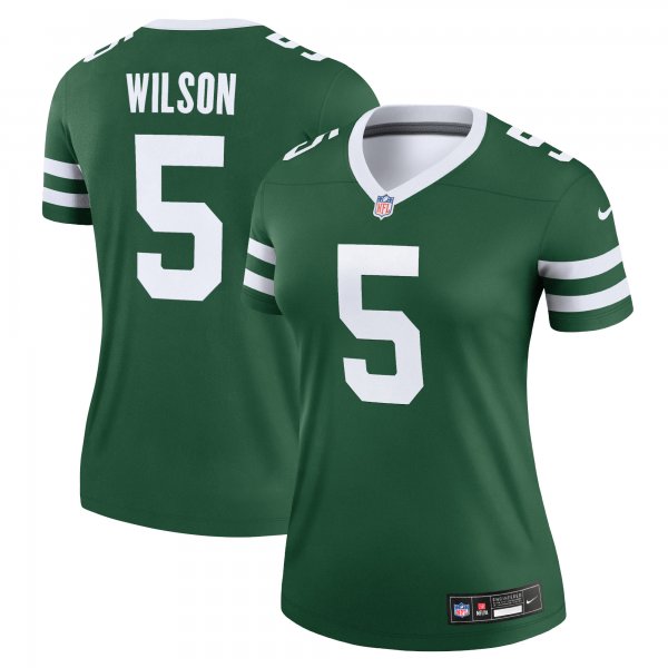 Women's New York Jets Garrett Wilson Nike Legacy Green Legend Jersey