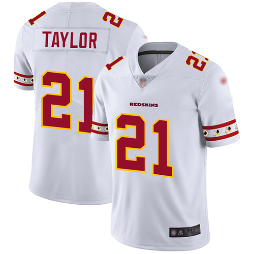 Men's Washington Redskins #21 Sean Taylor White Stitched NFL Limited Team Logo Fashion Jersey