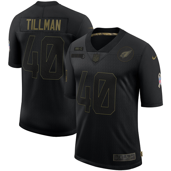 Men's Arizona Cardinals Pat Tillman Nike Black 2020 Salute To Service Retired Limited Jersey