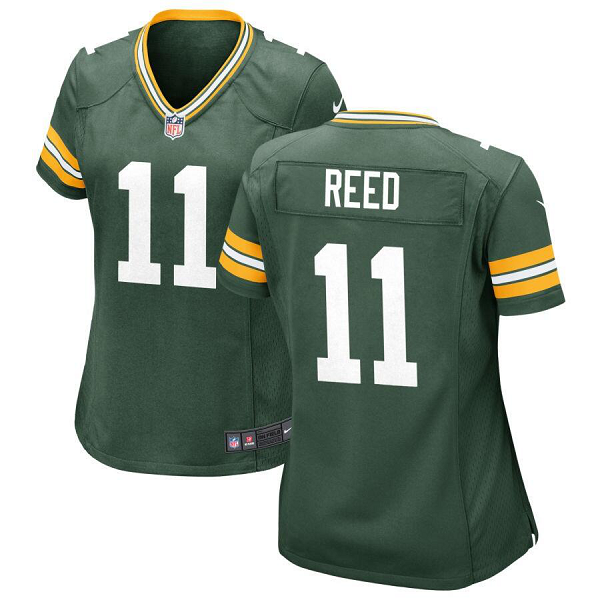 Women's Green Bay Packers #11 Jayden Reed Nike Green Limited Jersey