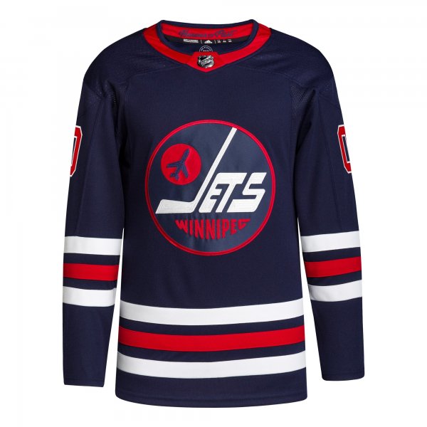 Men's Winnipeg Jets  adidas Navy Alternate 2021/22 Primegreen Custom Jersey