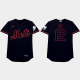 Francisco Lindor Nickname Mets 2021 Players Weekend Mr. Smile Black Men's Jersey