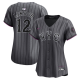 Women's New York Mets #12 Francisco Lindor Nike Graphite 2024 City Connect Limited Player Jersey