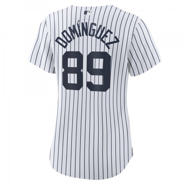 Women's New York Yankees Jasson Dominguez Nike White Home Official Replica Player Jersey