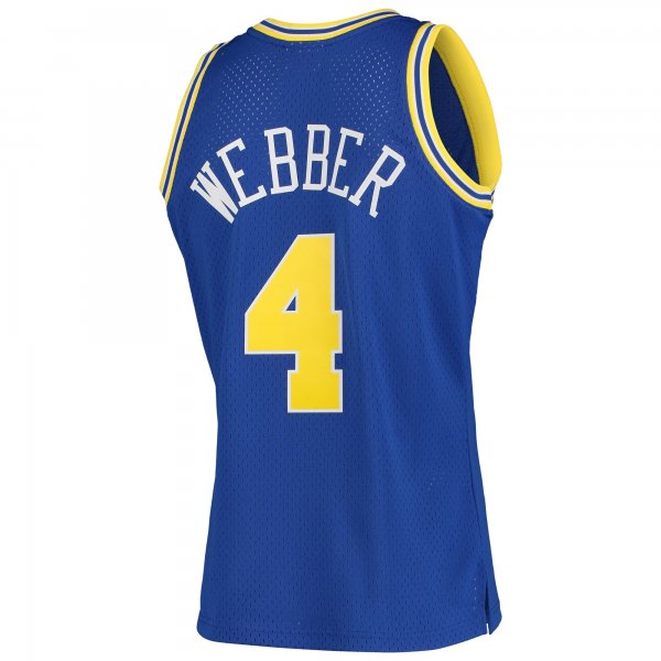 Men's Golden State Warriors Chris Webber Mitchell & Ness Royal 1993/94 Hardwood Classics Swingman Jersey