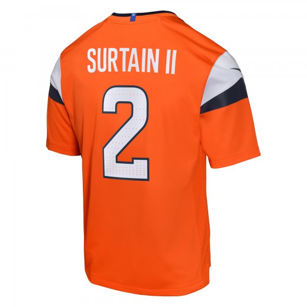 Youth Denver Broncos Patrick Surtain II Nike Orange Game Jersey