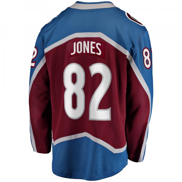 Men's Colorado Avalanche Caleb Jones Fanatics Maroon Home Premier Breakaway Player Jersey