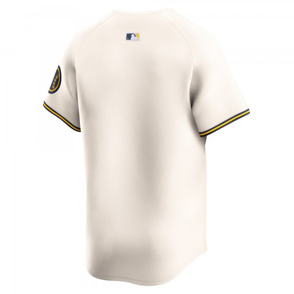 Youth Milwaukee Brewers Nike Cream Home Limited Jersey