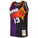 Men's Phoenix Suns Steve Nash Mitchell & Ness Purple/Black Hardwood Classics 1996/97 Split Swingman Jersey