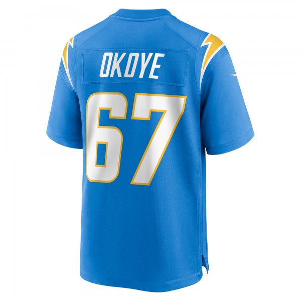 Men's Los Angeles Chargers CJ Okoye Nike  Powder Blue Team Game Jersey