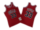 Men's Chicago Bulls #33 Scottie Pippen 1997-98 Red Hardwood Classics Soul AU Mitchell and Ness Jersey