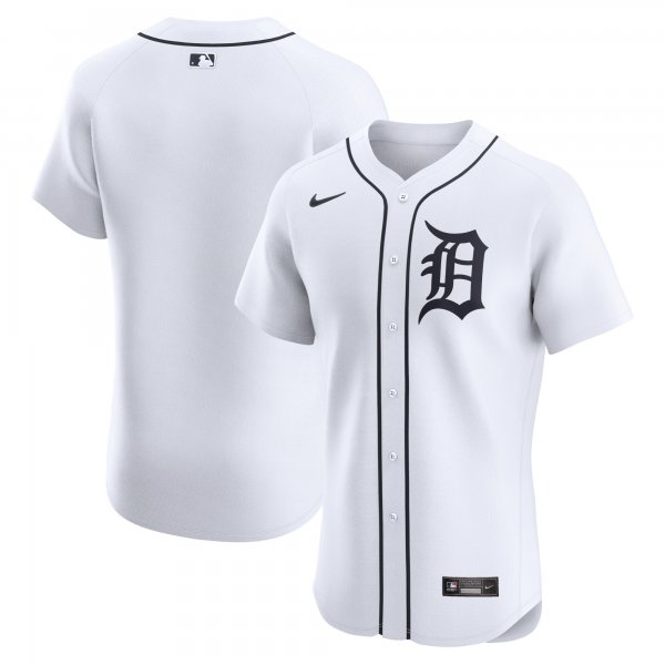 Men's Detroit Tigers Nike White Home Elite Jersey