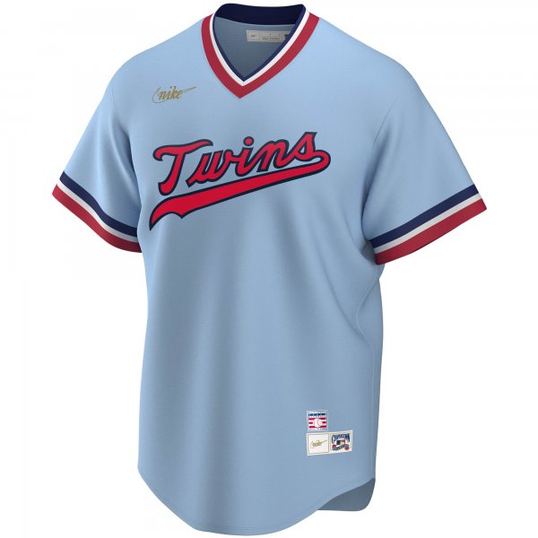 Men's Minnesota Twins Rod Carew Nike Light Blue Road Cooperstown Collection Player Jersey