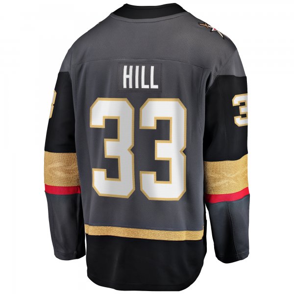 Men's Vegas Golden Knights Adin Hill Fanatics Gray Alternate Breakaway Jersey