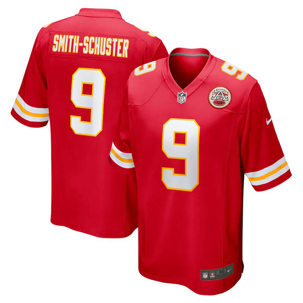 Men's Kansas City Chiefs #9 JuJu Smith-Schuster Nike Red Game Jersey