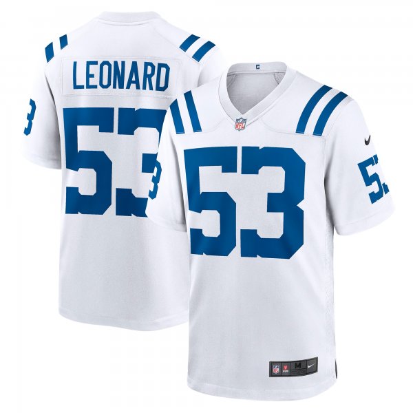 Men's Indianapolis Colts Shaquille Leonard Nike White Player Game Jersey