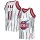 Men's Houston Rockets Yao Ming Mitchell & Ness Platinum 2002/03 Hardwood Classics 75th Anniversary Swingman Jersey