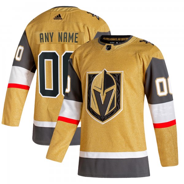 Men's Vegas Golden Knights adidas Gold Home Custom Jersey