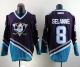 Anaheim Ducks #8 Teemu Selanne Purple/Turquoise CCM Throwback Stitched NHL Jersey