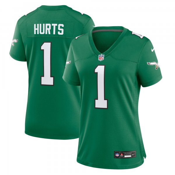 Women's Philadelphia Eagles Jalen Hurts Nike Kelly Green Game Player Jersey