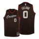 Portland Trail Blazers Damian Lillard Youth 2020-21 City Edition Black Jersey