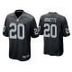 Men's #20 Damon Arnette Las Vegas Raiders Black 2020 NFL Draft Game Jersey