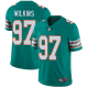 Miami Dolphins #97 Christian Wilkins Aqua Green Alternate Men's Stitched NFL Vapor Untouchable Limited Jersey