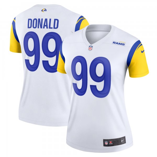 Women's Los Angeles Rams Aaron Donald Nike White Legend Jersey