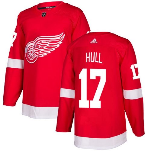 Adidas Detroit Red Wings #17 Brett Hull Red Home Stitched NHL Jersey