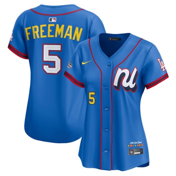Women's National League #5 Freddie Freeman Nike Blue 2025 All-Star Edition Limited Player Jersey