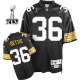 Men's Pittsburgh Steelers #36 Jerome Bettis Black Super Bowl XLV Stitched NFL Jersey