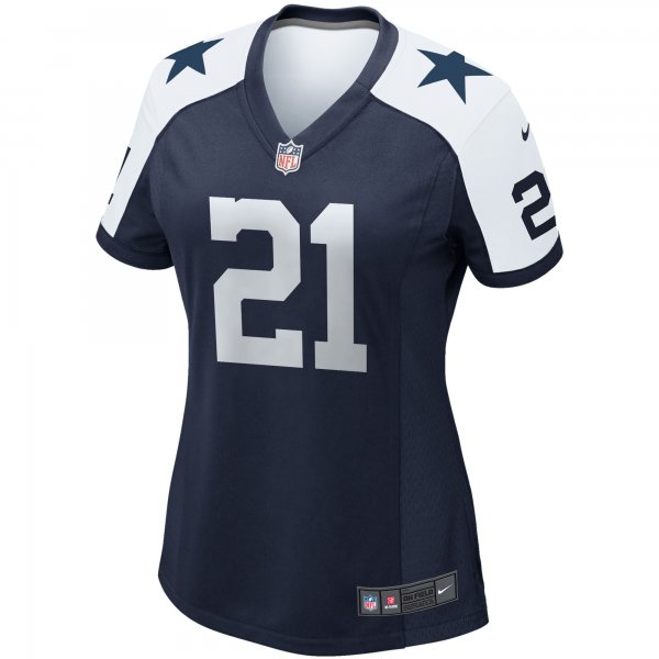 Women's Dallas Cowboys Ezekiel Elliott Nike Navy Alternate Game Team Jersey