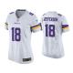 Women's #18 Justin Jefferson Minnesota Vikings White 2020 NFL Draft Game Jersey